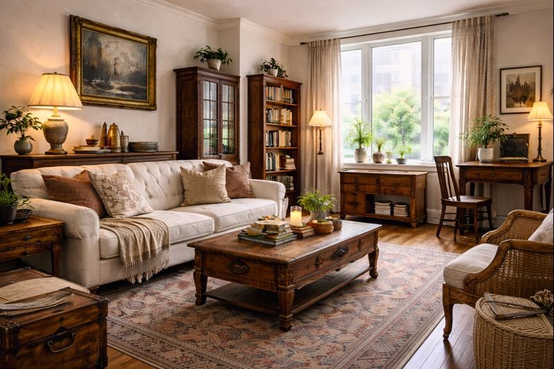 How to Organize Antique Furniture in Small Apartments - Antique Pieces