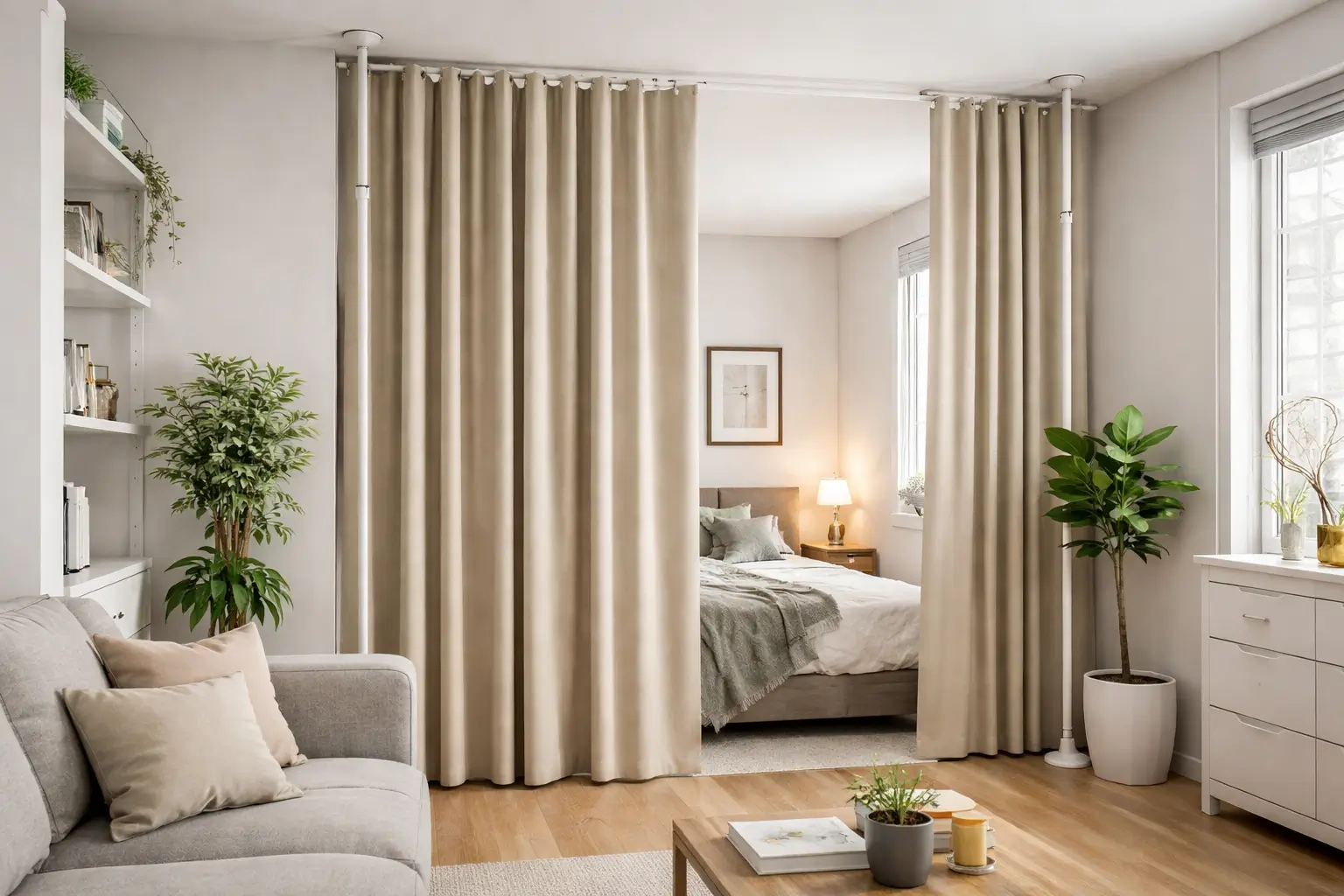 Ceiling Pressure Room Divider