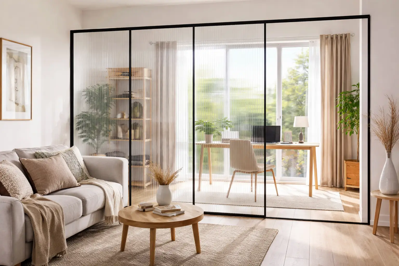 Clear Polycarbonate Room Divider