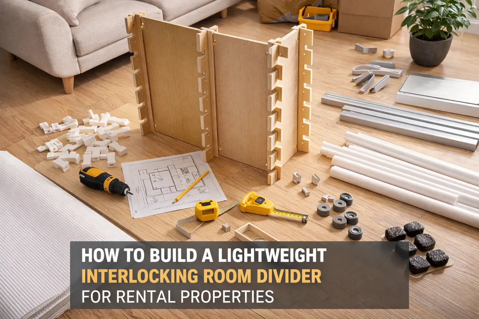 How to build a lightweight interlocking room divider for rental properties