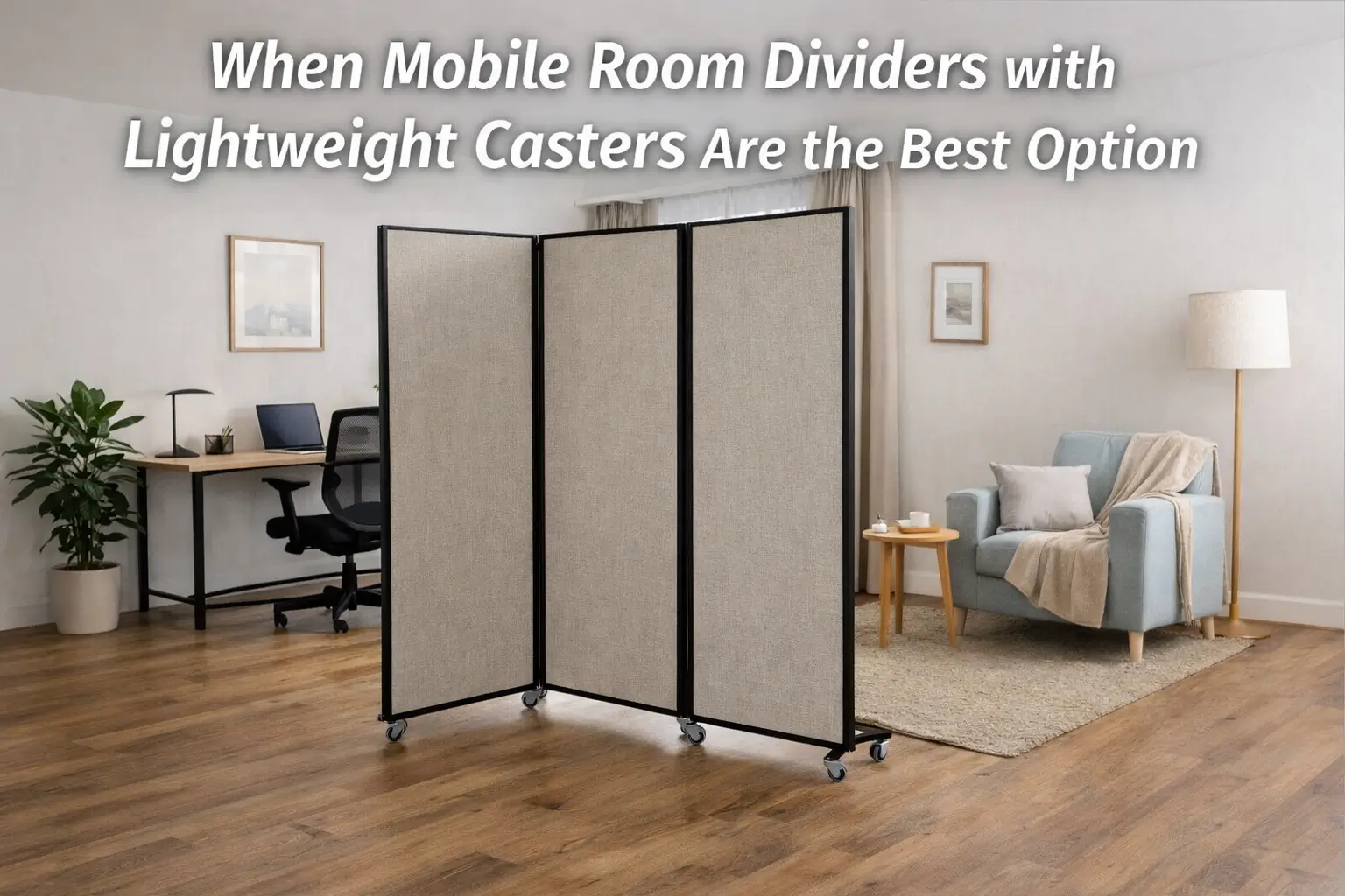 Mobile Room Dividers with Lightweight Casters When They Are the Best Option