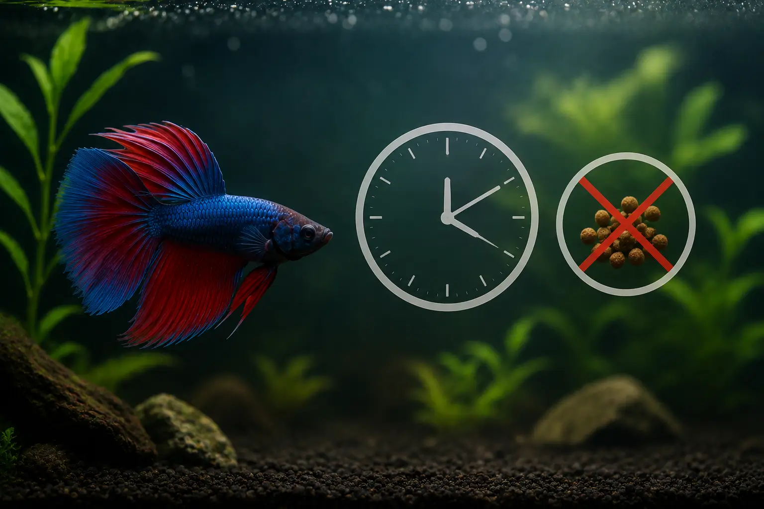 Betta pode passar um dia sem comer
